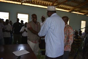 KAAA's Thomas Mukhebi with Bura MP Ali Wario