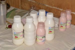 Yogurt processed and packed by Shauri and Nyaga Women groups